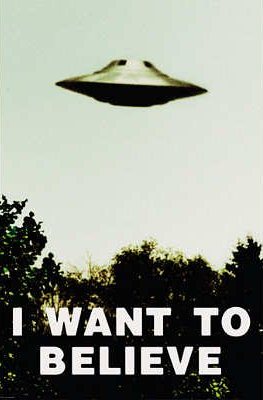 UFO Wisconsin Store X-Files Poster I Want To Believe