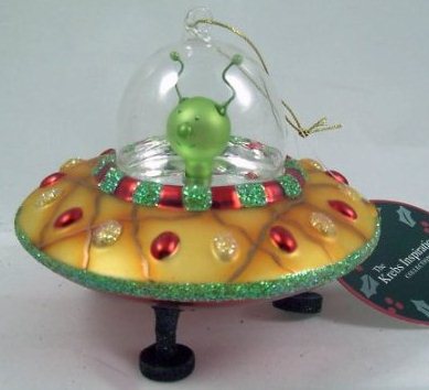 Unique Christmas Gift Idea Alien Flying Saucer Christmas Ornament