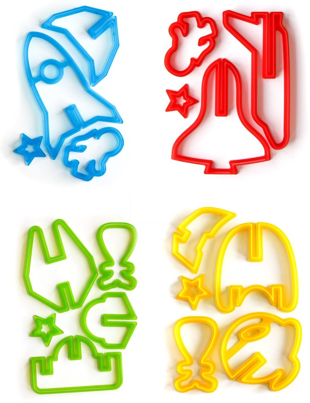 3d Space Ship Cutout Chirstmas Cookie Cutters