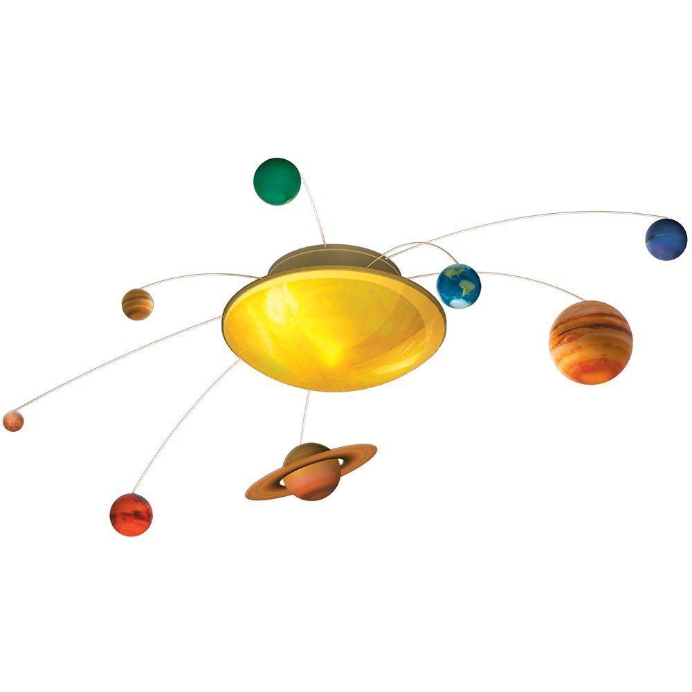 Remote Solar System Ceiling Light Outer-Space Gift