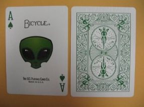 Bicycle Alien Playing Cards Unique Gift Idea 2013