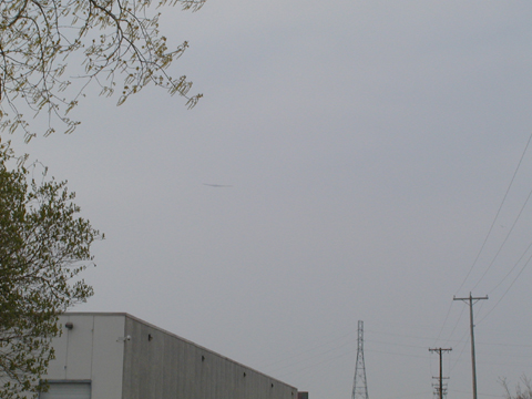 B-2 Stealth Bomber doing a fly-by over Sheboygan